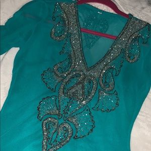 Beaded Kaftan Tunic from Dubai